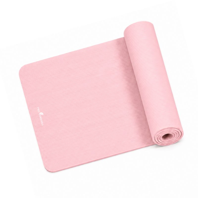 Mata do ćwiczeń Pretorians gruba gimnastyczna NBR 183x61x1,5 cm fitness do jogi i pilatesu różowa 1 szt.