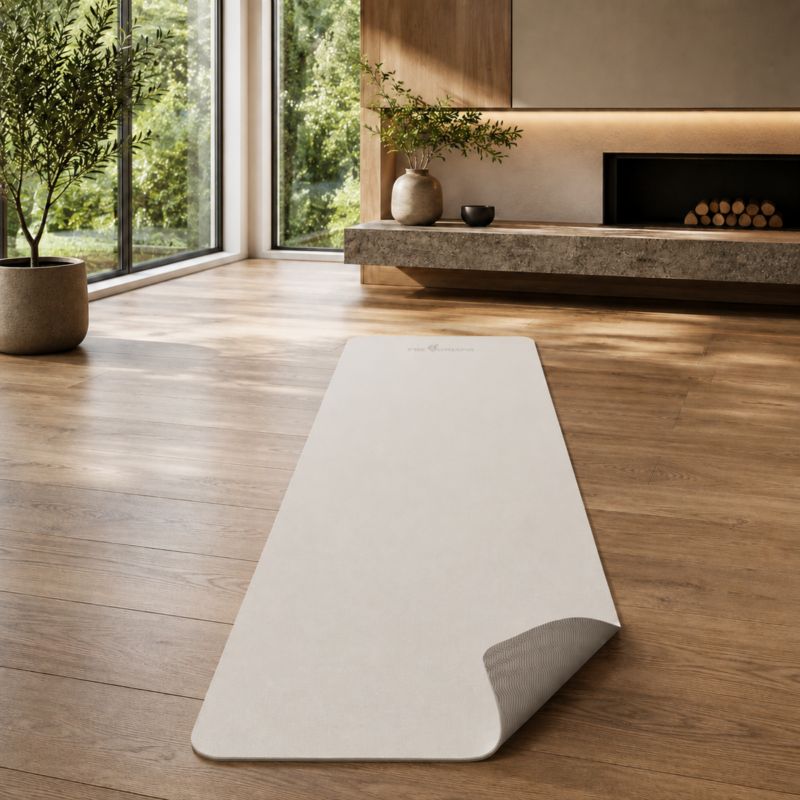 Mata do ćwiczeń TPE Pretorians do jogi, pilatesu, fitnessu gimnastyczna 0,6 cm beżowa 1 szt.