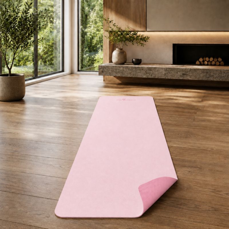 Mata do ćwiczeń TPE Pretorians do jogi, pilatesu, fitnessu gimnastyczna 0,6 cm różowa 1 szt.