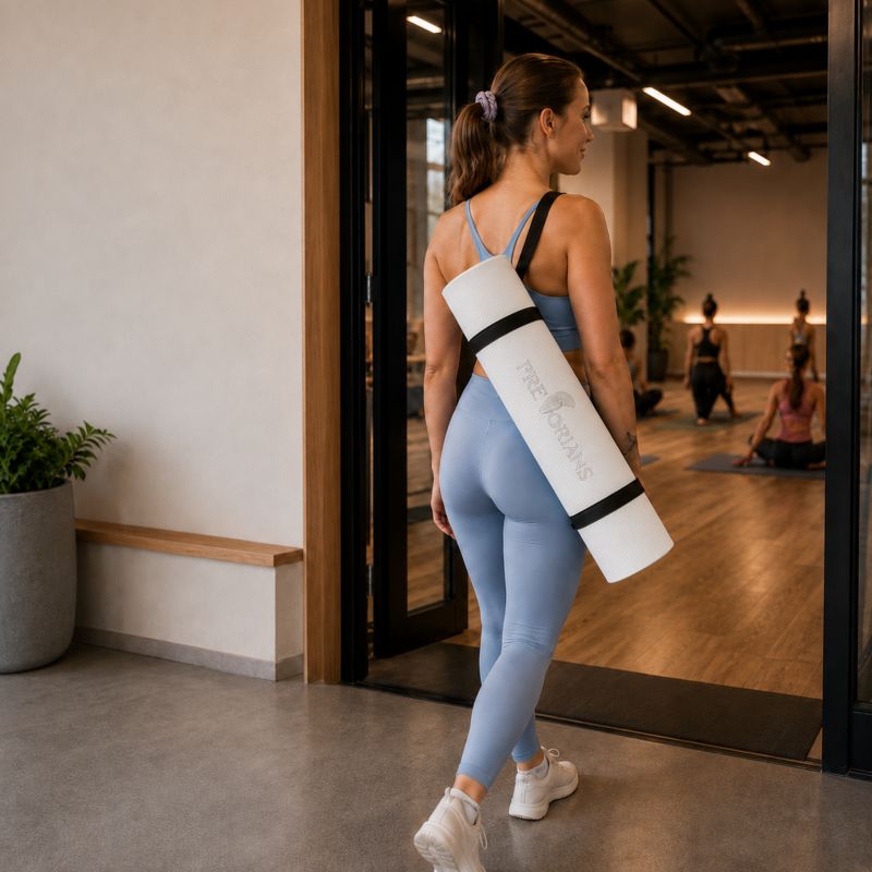 Mata do ćwiczeń TPE Pretorians gimnastyczna do jogi, pilatesu, fitnessu antypoślizgowa gruba 1 cm szara 1 szt.