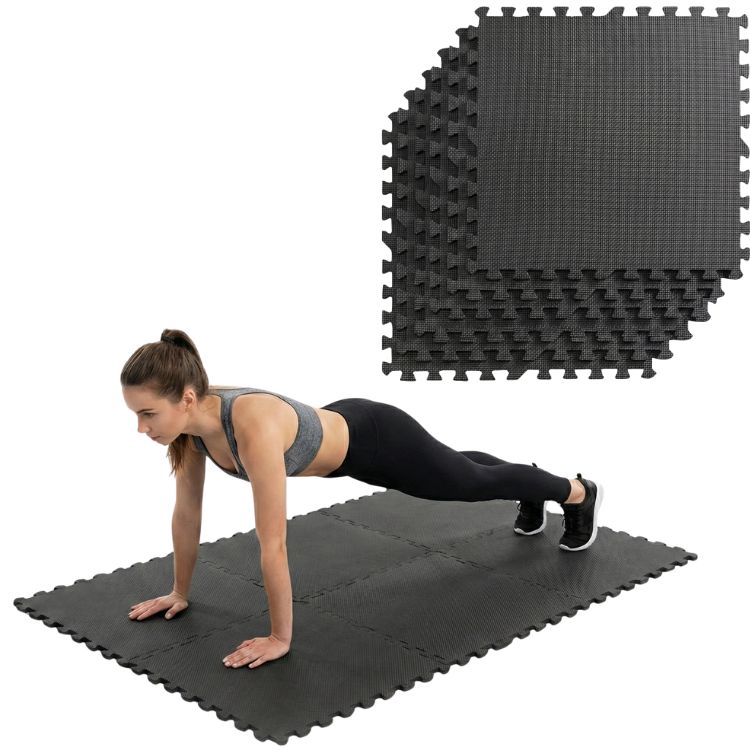 Mata FUNFIT GYM&FITNESS 180x120 cm pod sprzęt do ćwiczeń piankowe puzzle ochronna  1 szt
