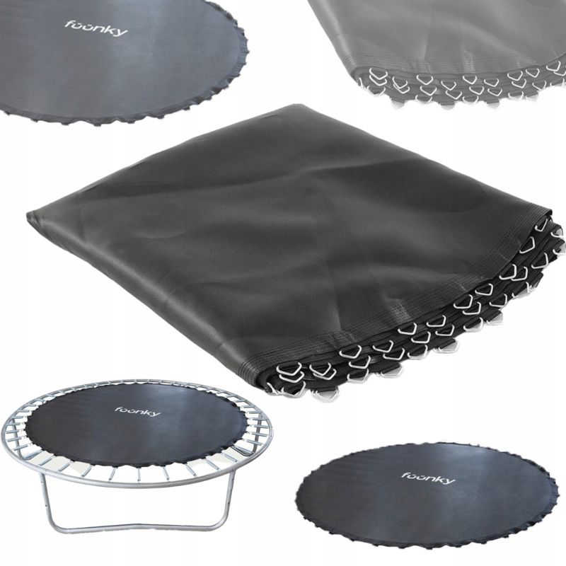 Mata  Fuunky do Skakania  do Trampoliny 10FT 305cm  Mocna PP Czarna 1 szt