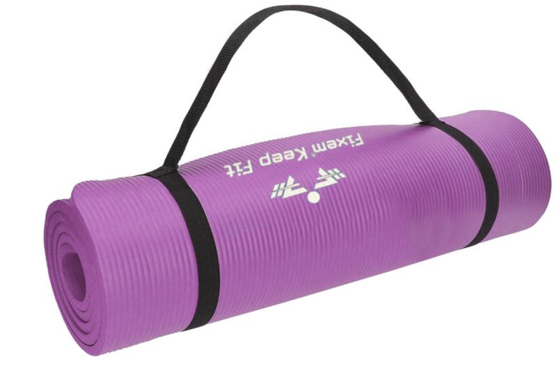 Mata gimnastyczna treningowa do ćwiczeń jogi fitness gruba 1,5cm 190x63cm Fixem 1szt