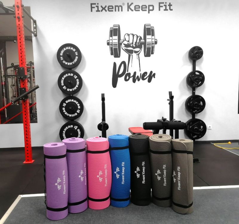 Mata gimnastyczna treningowa do ćwiczeń jogi fitness gruba Fixem 1szt