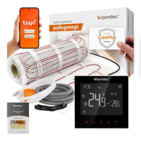 Mata grzewcza grzejna pod płytki Warmtec 1,5m² 170W/m² WiFi zestaw DS2-15/SRT20 1szt.