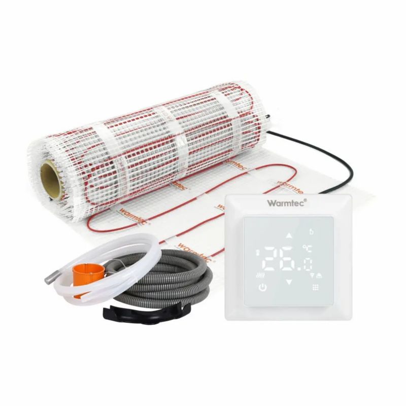 Mata grzewcza grzejna pod płytki Warmtec 1,5m² 170W/m² WiFi zestaw DS2-15/WRT31W-B 1szt.