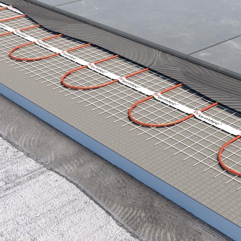 Mata grzewcza grzejna pod płytki Warmtec 2m² 170W/m² WiFi zestaw DS2-20/SRT20 1szt.