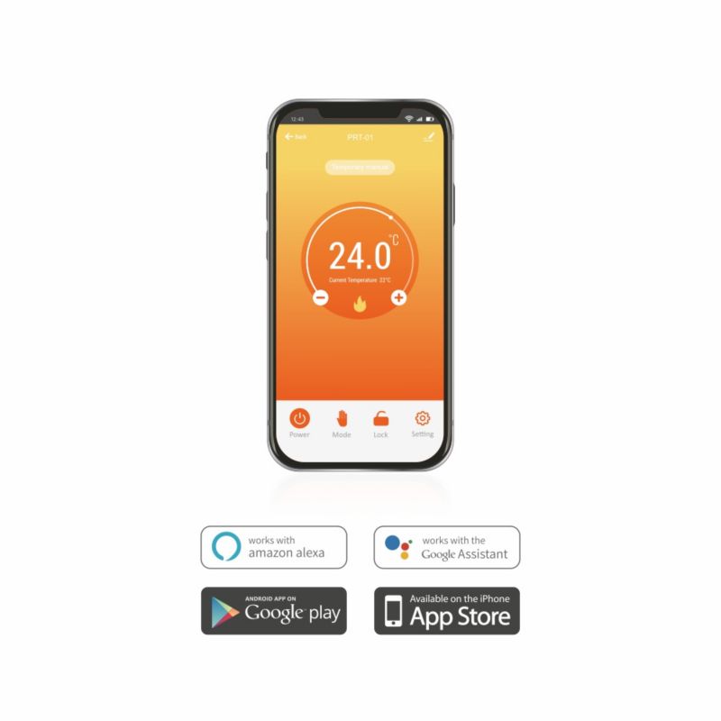 Mata grzewcza grzejna pod płytki Warmtec 4,5m² 100W/m² Wi-Fi zestaw biały regulator DSE-45/XRT01 1szt.