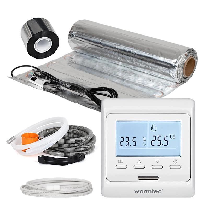 Mata grzewcza grzejna pod panele Warmtec 16m² 150W/m² zestaw biały regulator AL-160/T510 1szt.