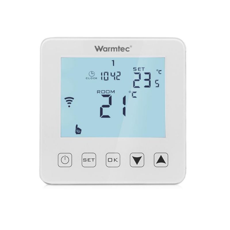 Mata grzewcza grzejna pod panele Warmtec 6m² 150W/m² WiFi zestaw biały regulator AL-60/PRT-01 1szt.