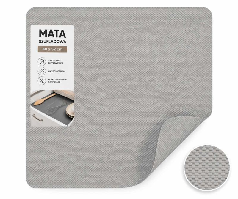 Mata ochronna Sortowniki24 jasnoszara 52 x 48 cm do szuflady pod sortownik 1 szt.