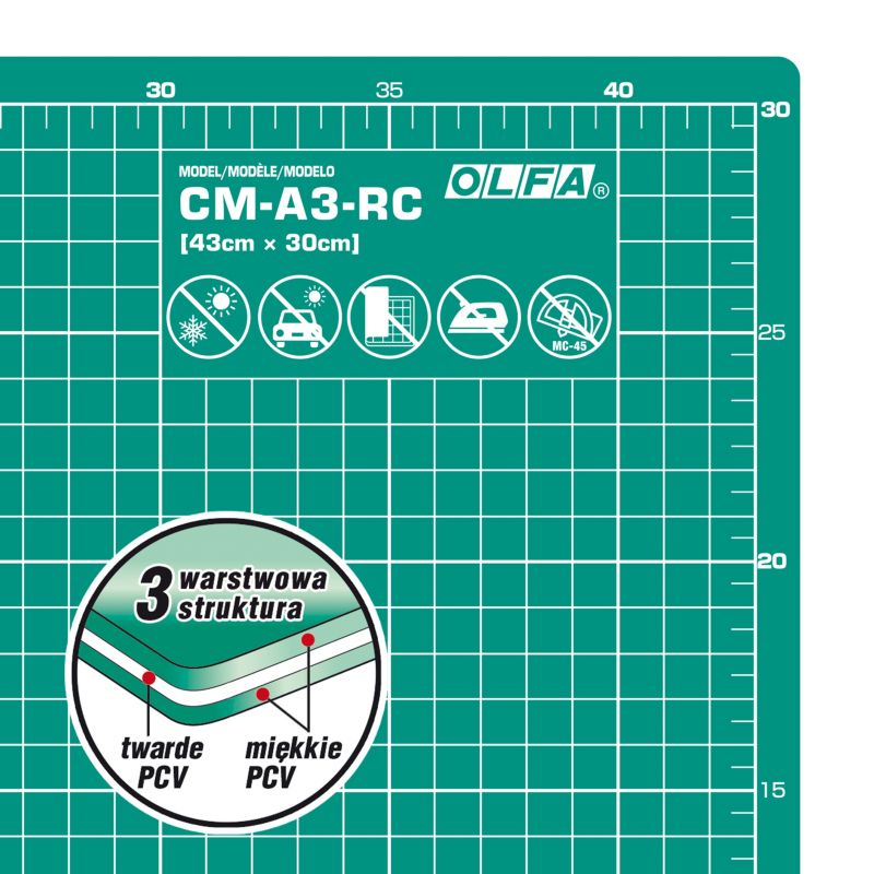 Mata podkładowa do cięcia Olfa CM-A3