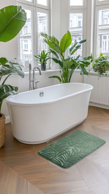 Mata uniwersalna Multidecor Hamilton 50 x 80 cm liście ciemna zielona 1 szt.