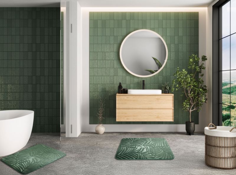 Mata uniwersalna Multidecor Hamilton 50 x 80 cm liście ciemna zielona 1 szt.