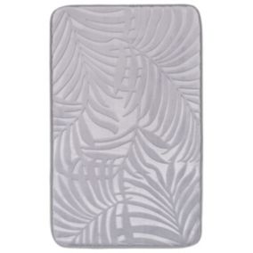 Mata uniwersalna Multidecor Hamilton 50 x 80 cm liście jasna szara 1 szt.
