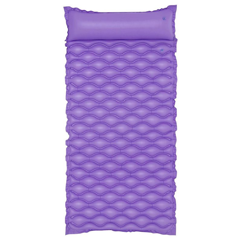Materac dmuchany do pływania Bestway wodny plażowy zwijany 213x86 cm fioletowy 1szt.