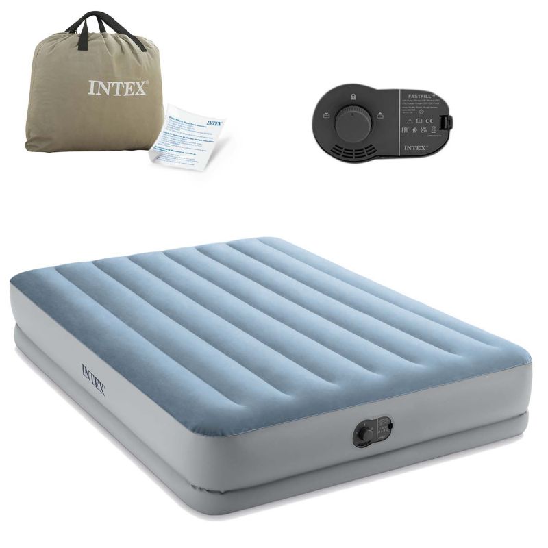 Materac dmuchany Intex 64159 dwuosobowy z wbudowaną pompką 203x152x36 cm 1szt.