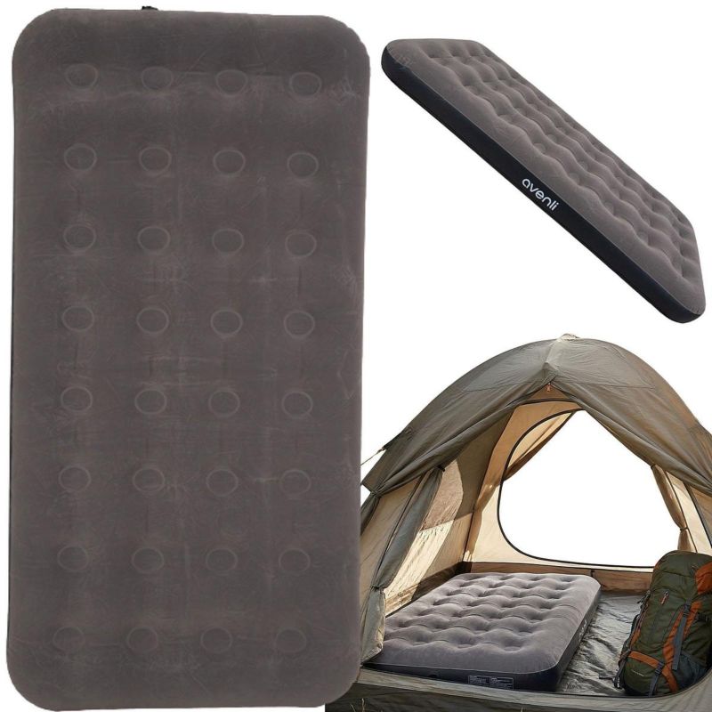 Materac  Jilong flokowany 1-osobowy Cloudcoil szary 191X99X22cm  1szt.