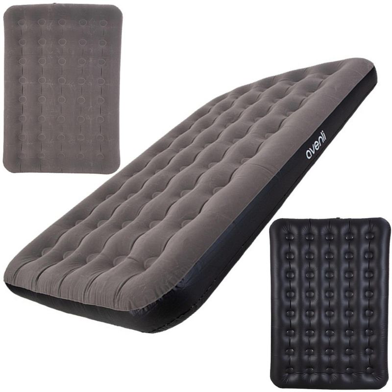 Materac Jilong  flokowany 2-osobowy Cloudcoil szary 191x137x22cm  1szt.