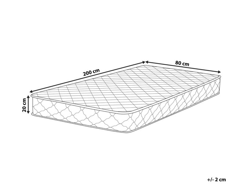 Materac kieszeniowy Duo Średnio twardy / Twardy 80 x 200 cm 1 szt.