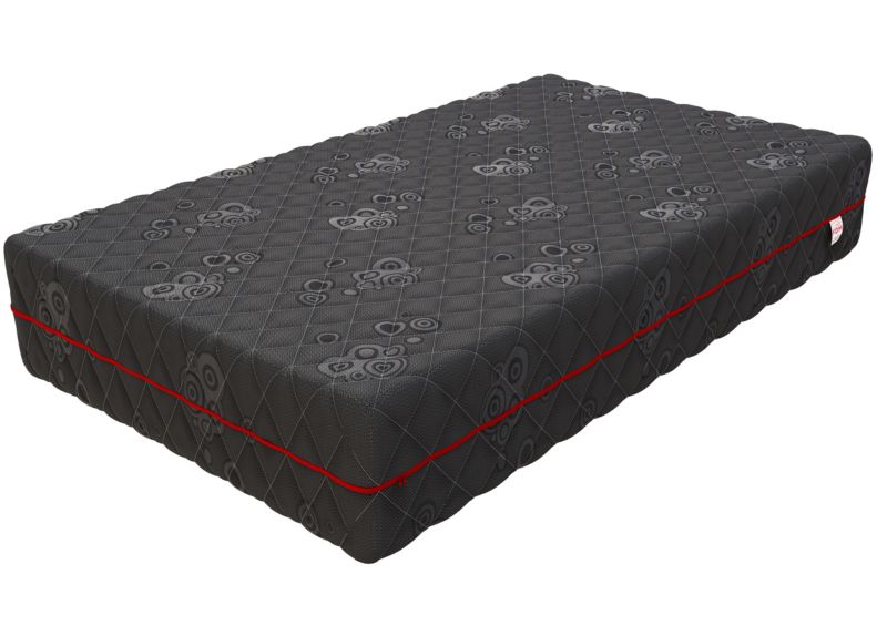 Materac kieszeniowy FDM BLACK MAX 120x200 spręźyny kieszeniowe, lateks i wkład kokosowy 1 szt.