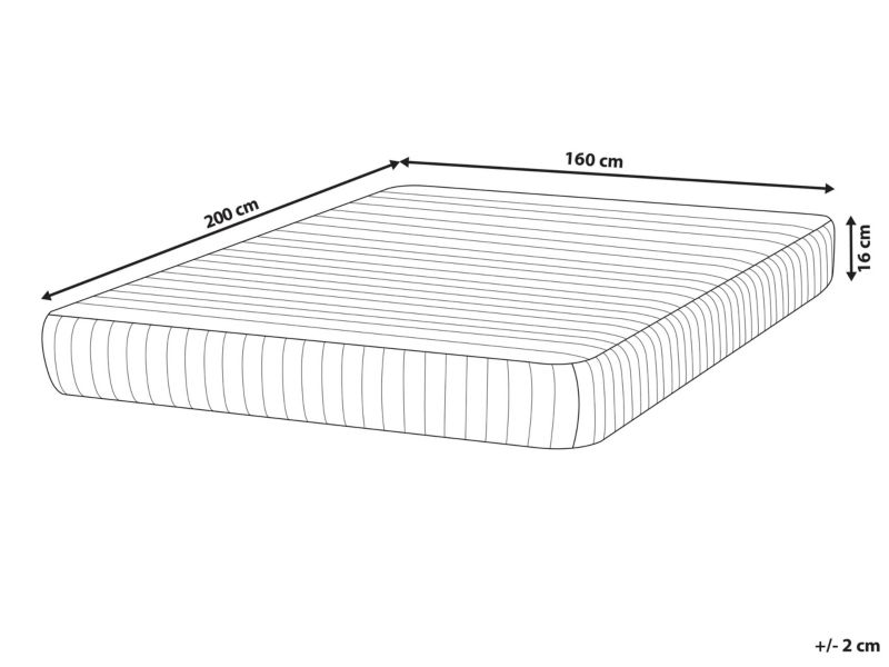 Materac kieszeniowy Snoozy Twardy 160 x 200 cm 1 szt.