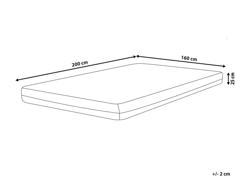 Materac lateksowy Cozy Twardy 160 x 200 cm 1 szt.