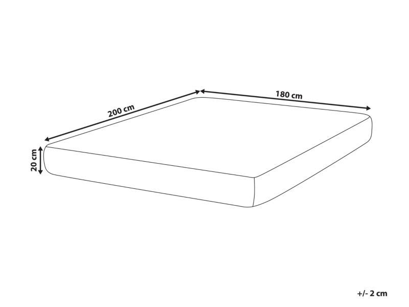 Materac memory foam Fancy Średnio twardy 180 x 200 cm 1 szt.