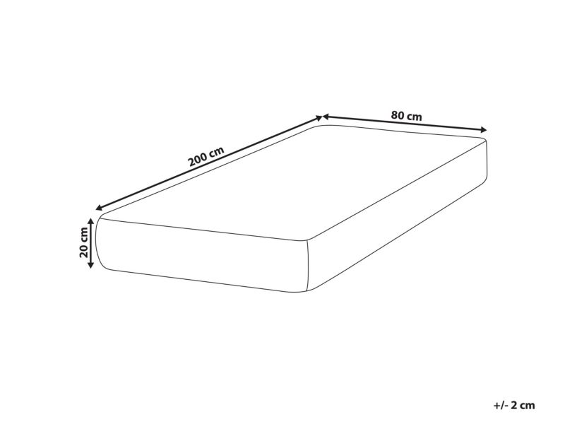 Materac memory foam Fancy Średnio twardy 80 x 200 cm 1 szt.