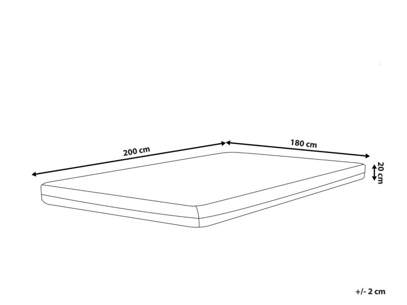 Materac memory foam Glee Twardy 180 x 200 cm 1 szt.