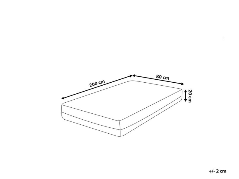 Materac memory foam Glee Twardy 80 x 200 cm 1 szt.