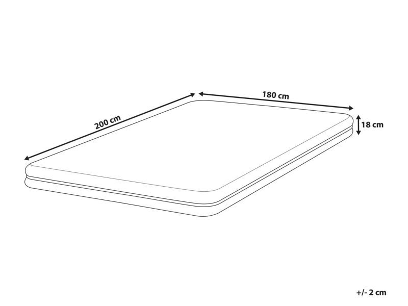 Materac memory foam Jolly Średnio twardy 180 x 200 cm 1 szt.