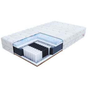 Materac multipocketowy FDM SAVA 160x200 sprężyny multipocketowe, kokos i pianka termoplastyczna BUBBLEGUM 1 szt.