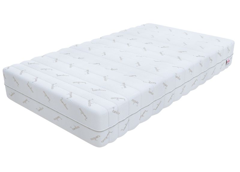 Materac multipocketowy FDM SAVA 160x200 sprężyny multipocketowe, kokos i pianka termoplastyczna BUBBLEGUM 1 szt.