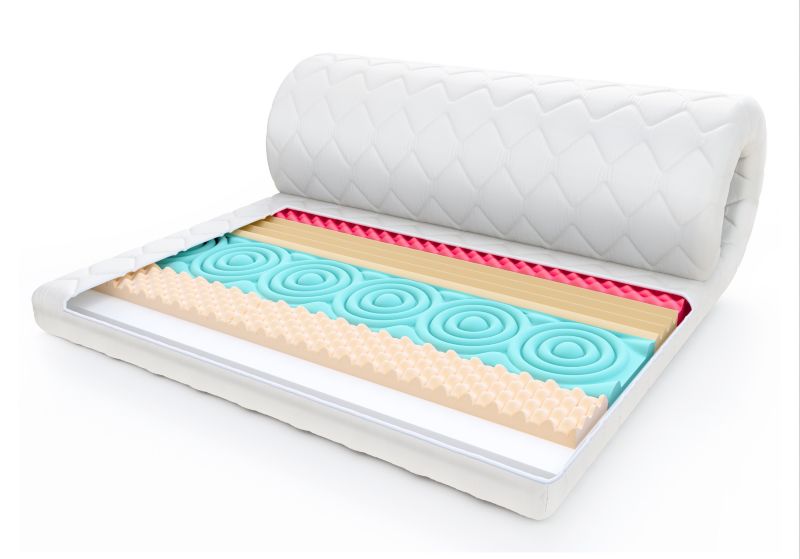 Materac nawierzchniowy FDM 160x200 topper profilowana pianka wysoko-elastyczna H30 1 szt.