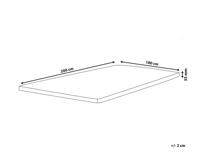 Materac nawierzchniowy topper piankowy 180 x 200 cm Restful 1 szt.