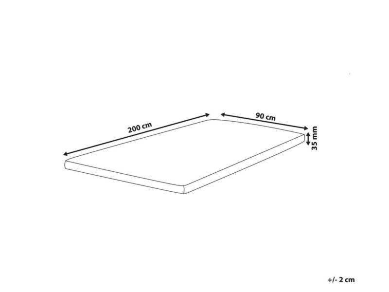 Materac nawierzchniowy topper piankowy 90 x 200 cm Restful 1 szt.