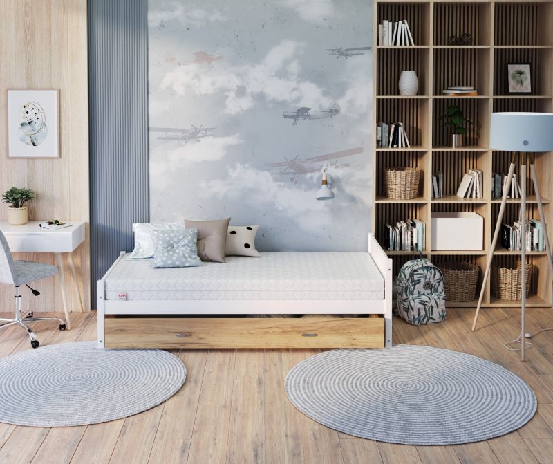 Materac piankowy FDM COCO 90x180 z pianką poliuretanową i wkładem kokosowym 1 szt.