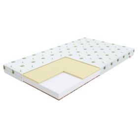 Materac piankowy FDM PIKOLO 90x200 AloeVera, pianka T25, wkład kokosowy i lateks 1 szt.