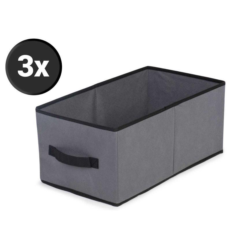 Materiałowa szafa tekstylna Massido garderoba składana 170x135x45cm szara 1szt.