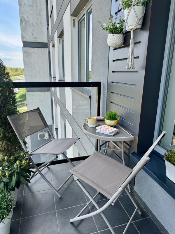 Meble na Balkon Ogród Taras Komplet STÓŁ 2 KRZESŁA zestaw ogrodowe