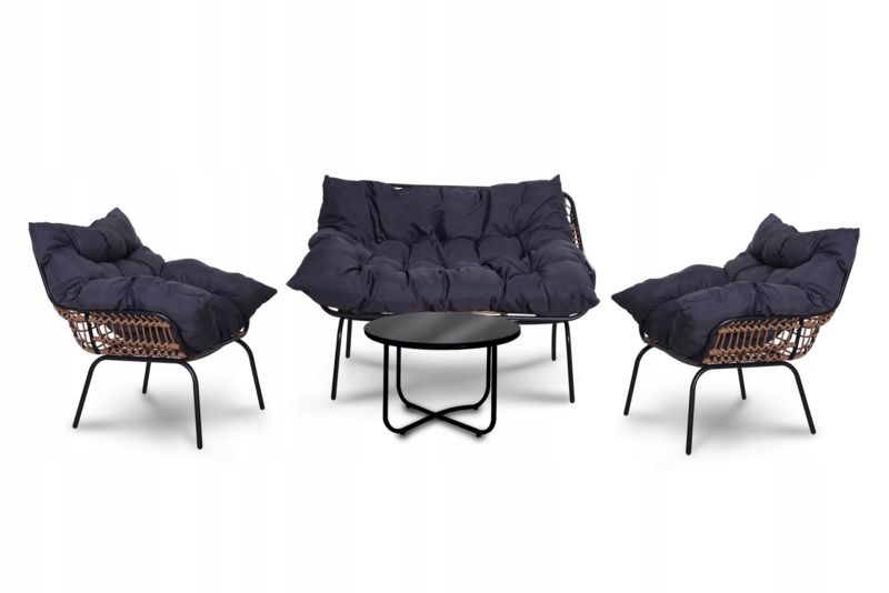 Meble Ogrodowe Corciano St Miguel stolik sofa i fotele 4 osobowy zestaw  mebli 1szt.