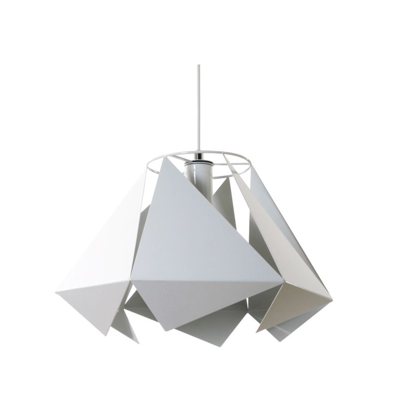Metalowa Lampa Wisząca SPOT Light  1xE27 Max.60W Biały Klosz, Polski Producent, 1 szt.