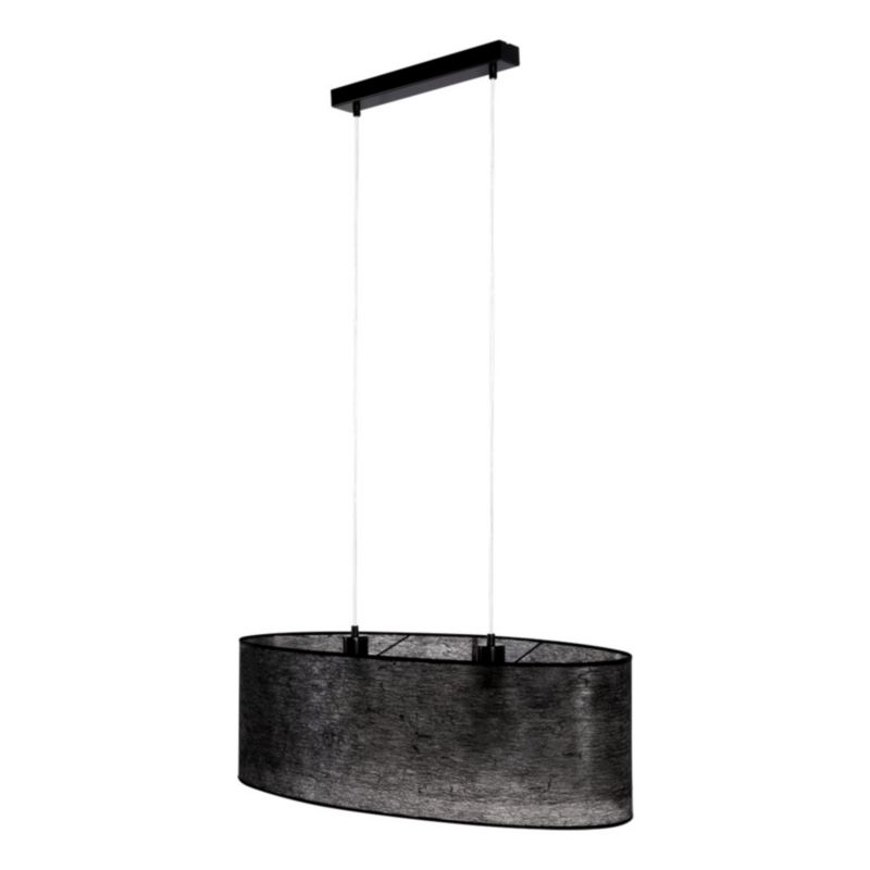 Metalowa Lampa Wisząca SPOT Light Nevoa 2xE27 Max.40W Czarny Abażur, Polski Producent, 1 szt.