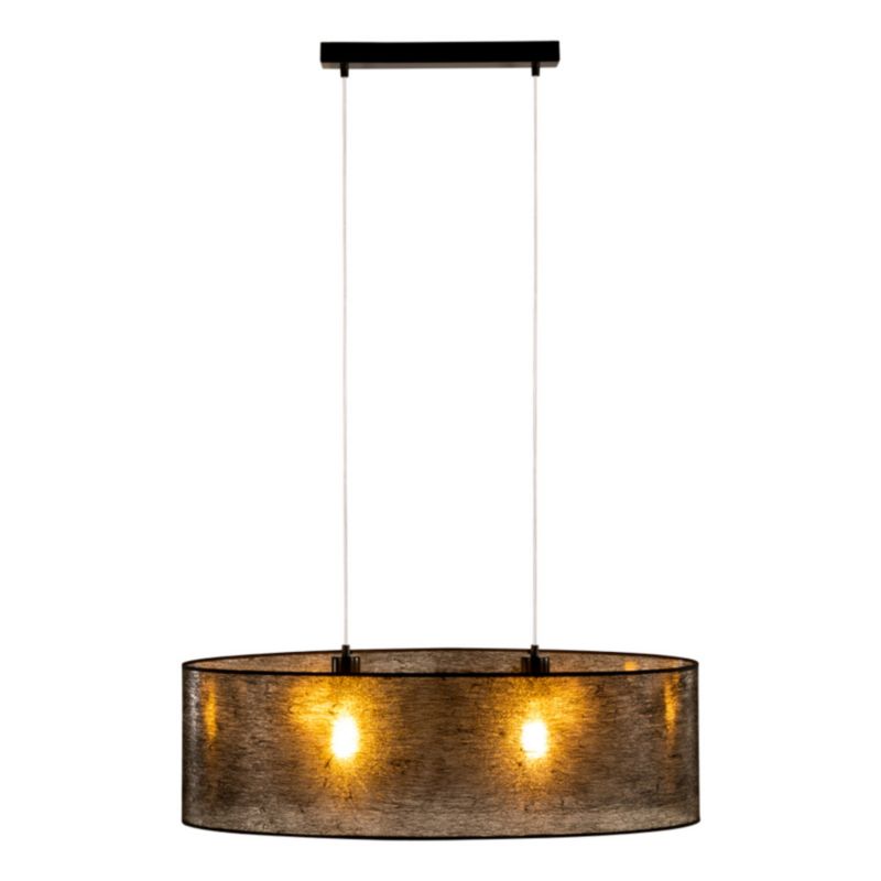 Metalowa Lampa Wisząca SPOT Light Nevoa 2xE27 Max.40W Czarny Abażur, Polski Producent, 1 szt.