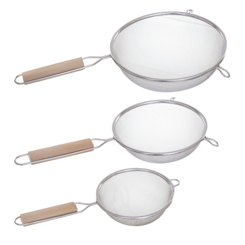 Metalowe sito kuchenne zestaw 5Five Simply Smart srebrne 20 cm 3 szt.