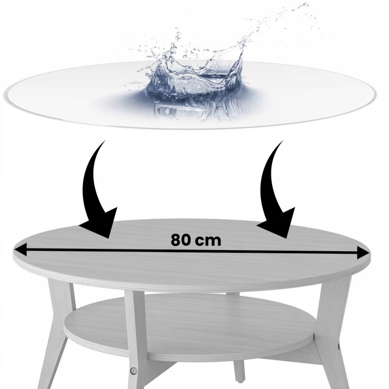 Miękkie Szkło 2Mm Mata Ochronna Podkładka Na Stół BOJANEK 80 Cm 1Szt.