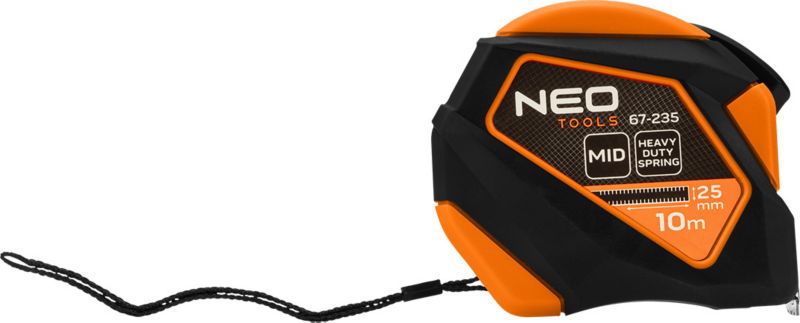 Miara zwijana NEO TOOLS stalowa 10 m x 25 mm, auto blokada