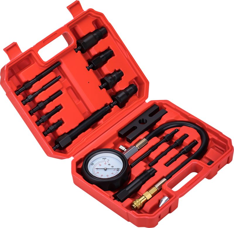 Miernik kompresji tester ciśnienia sprężania silników diesla Kraft Dele KD12516 0-70 bar 1szt