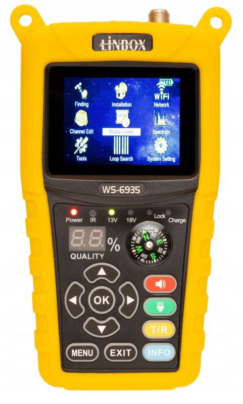Miernik satelitarny LINBOX ws 6935 dvb s2 z podglądem 1 szt.